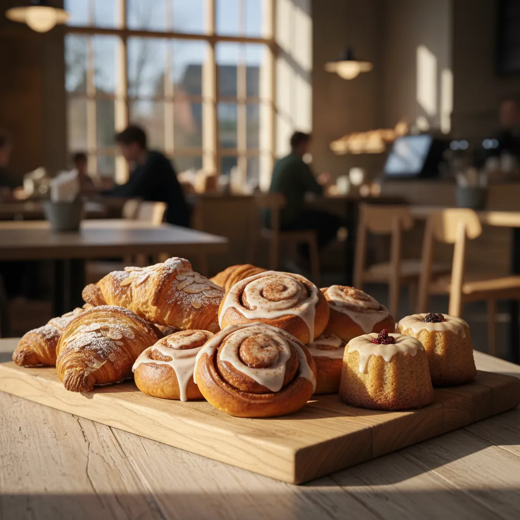 Vers gebak en croissants